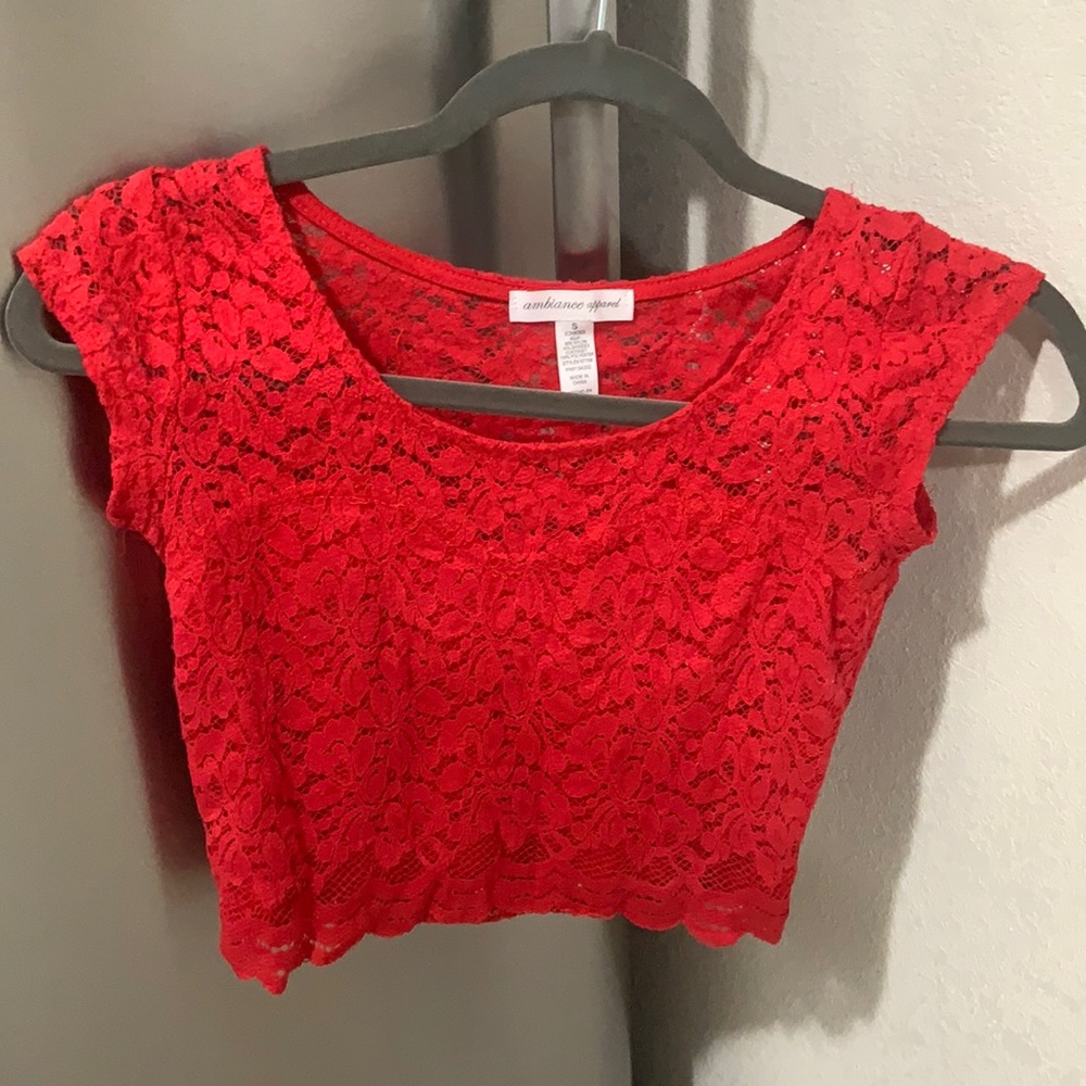 Papaya small red crop top